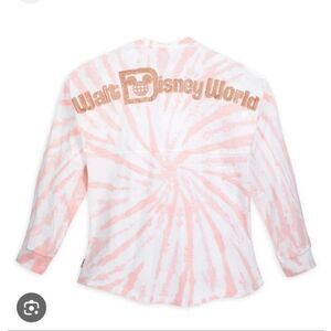 Walt Disney World Tie Dye Rose Pink T-Shirt Size Small Oversized Sweatshirt Top